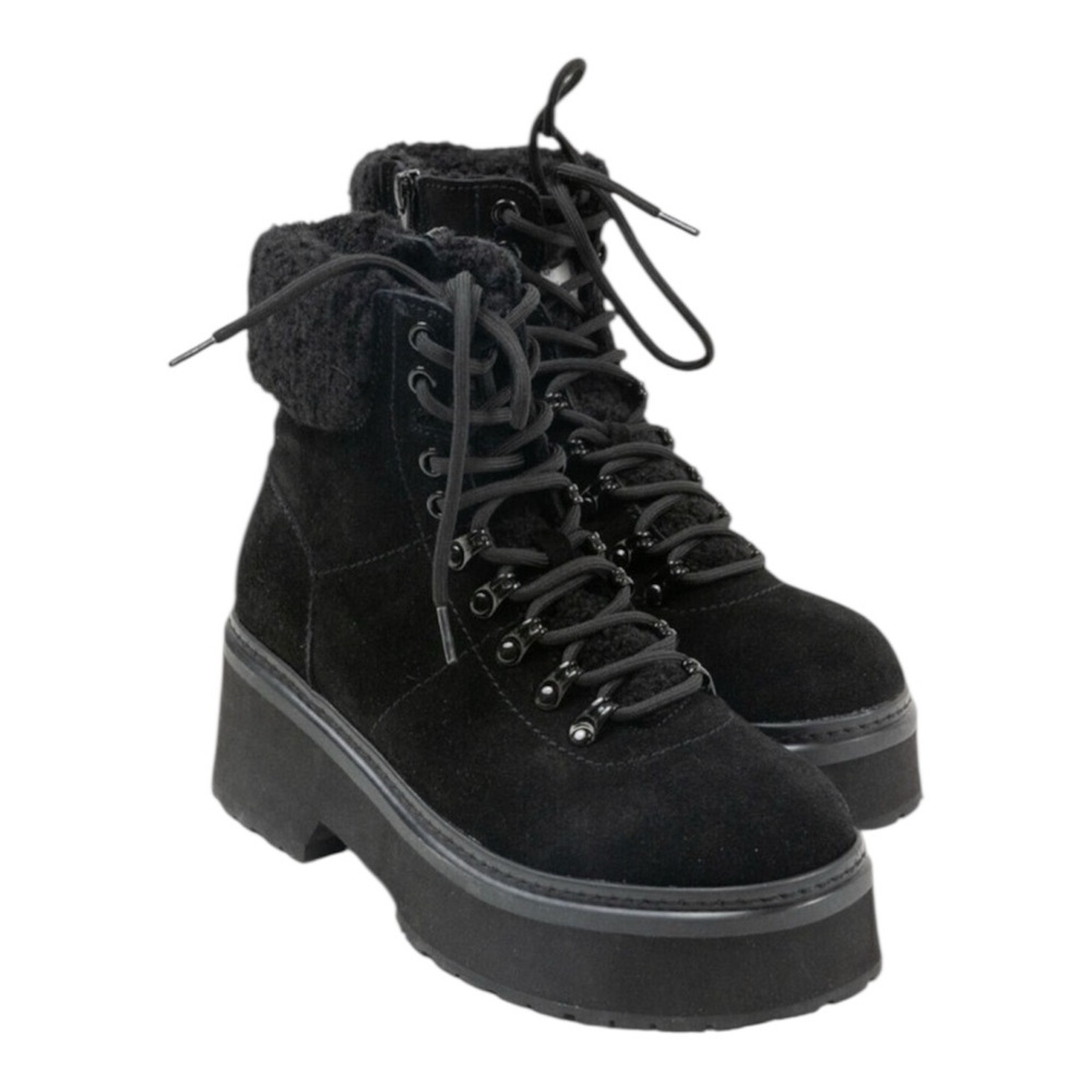 Aqua Thea Platform Lace Up Cold Weather Boots